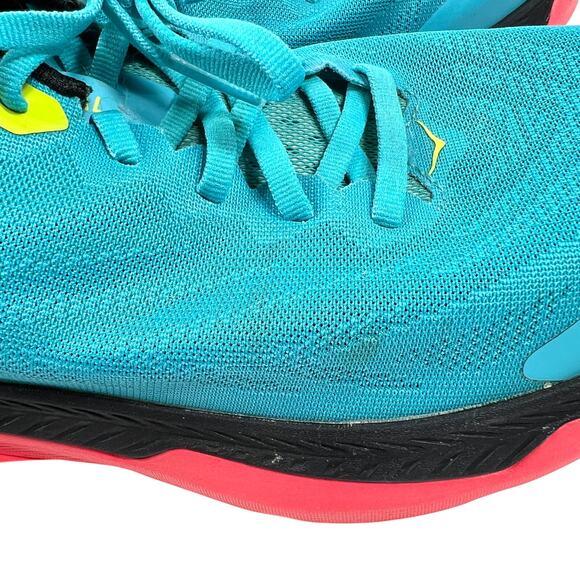Hoka One Zinal Trail Running Shoe Women's 10.5 B Black/Blue/Pink/Solpink Sneaker - Picture 15 of 16